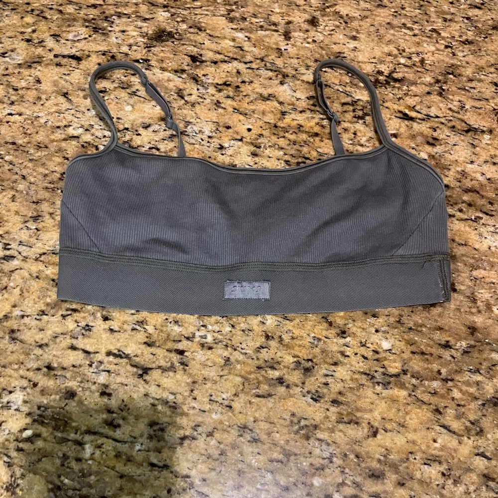 SKIMS Cotron Rib Scoop Bralette in Juniper Women’s Medium